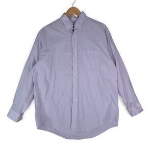 Brooks Brothers Dress Shirt Mens 16 1/2-4 Lilac Purple Button Down Long Sleeve